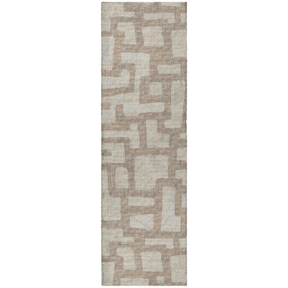 Dream Shag Premium Machine Washable Abstract ADS110 Tan 2 ft. x 7 ft. Runner Rug price history on PriceWatchPro