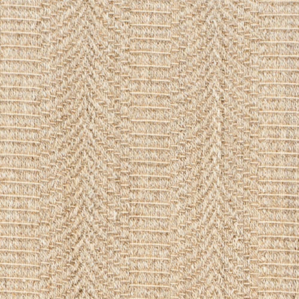 Desert Sand Geometric Wool Runner Rug, 2' x 8'