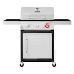 3-Burner Propane Gas Grill in Stainless Steel with TriVantage Multifunctional Cooking System