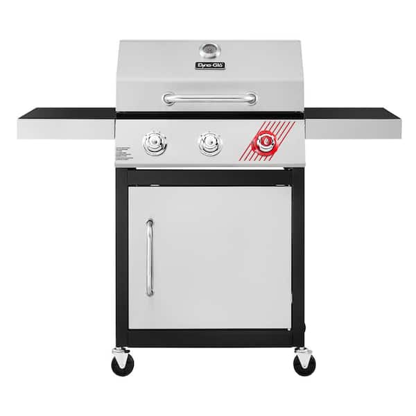 Dyna-Glo 3-Burner Propane Gas Grill in Stainless Steel with TriVantage Multifunctional Cooking System