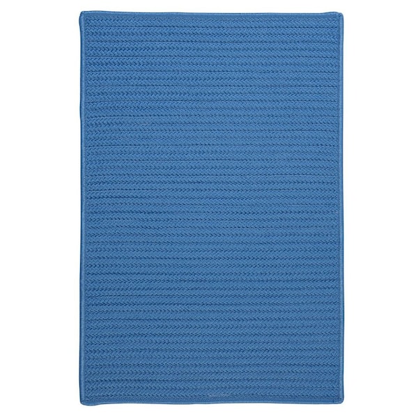 Colonial Mills Simply Home Blue Ice 8 ft. x 11 ft. Solid Indoor/Outdoor Area Rug