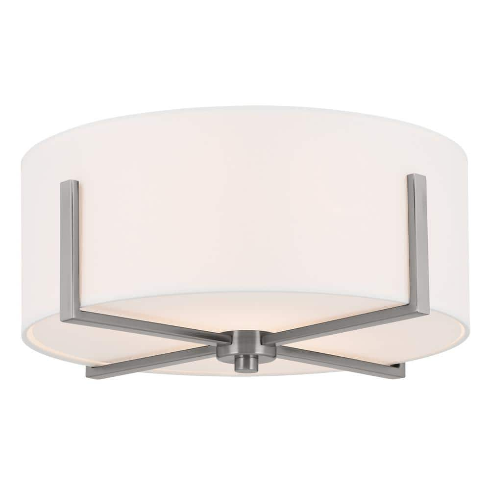 Kichler Malen 155 In 2 Light Classic Pewter Traditional Bedroom Flush Mount Ceiling Light With 5440