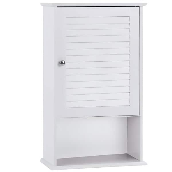 16.5 in. W x 6.5 in. D x 27.5 in. H Bathroom Storage Wall Cabinet in White