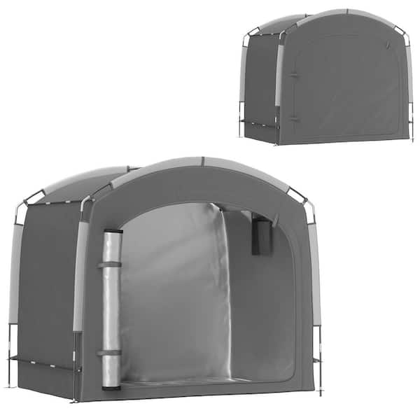 6.7 ft. x 4.9 ft. Bike Storage Tent, Portable Bicycle Storage Shed, Waterproof Outdoor with 210D Oxford Fabric