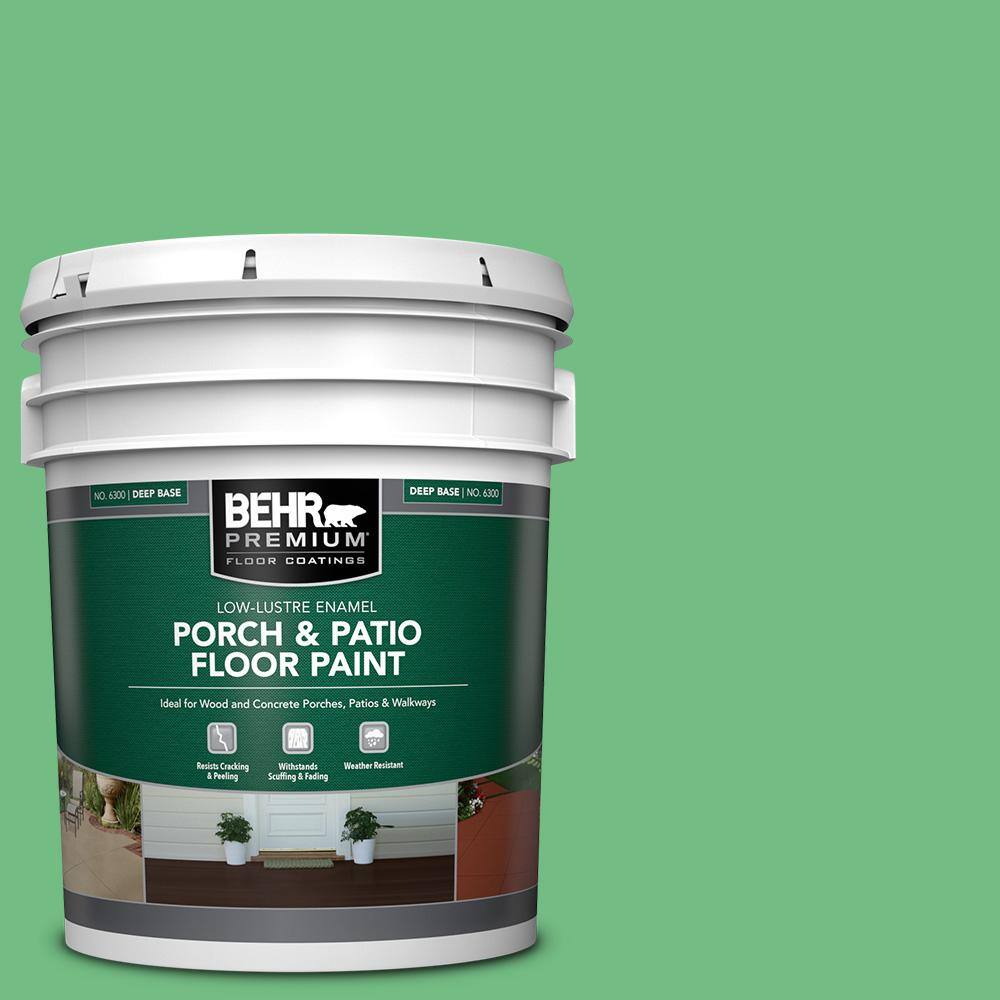 5 gal. #P400-5 Winter Shamrock Low-Lustre Enamel Interior/Exterior Porch and Patio Floor Paint price history on PriceWatchPro
