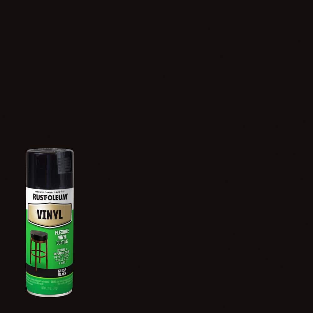 Rust-Oleum Specialty 11 oz. Black Vinyl Spray Paint 1909830 - The Home Depot