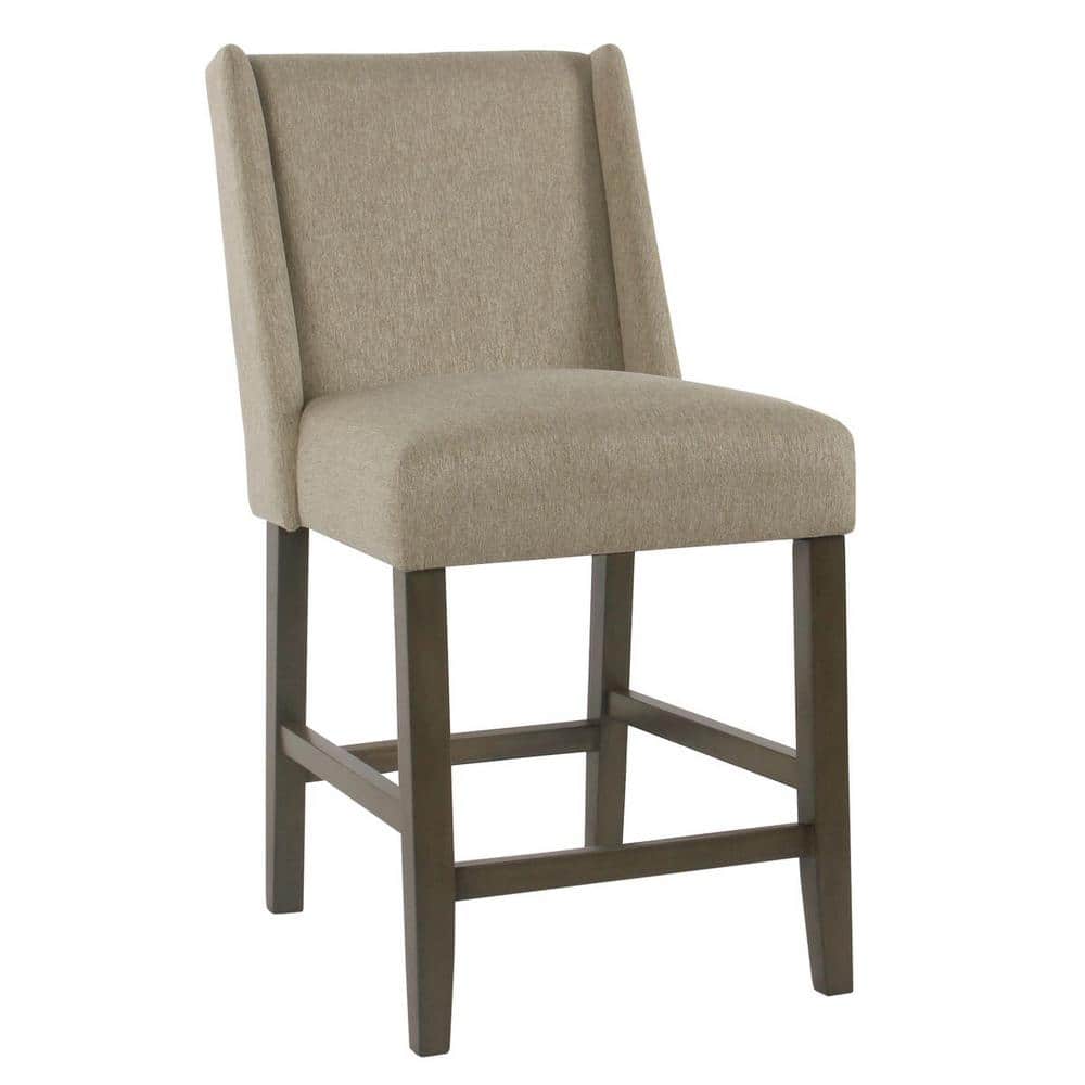 Homepop Dinah Stone Upholstery 26 in. Counter Height Bar Stool K7701.24