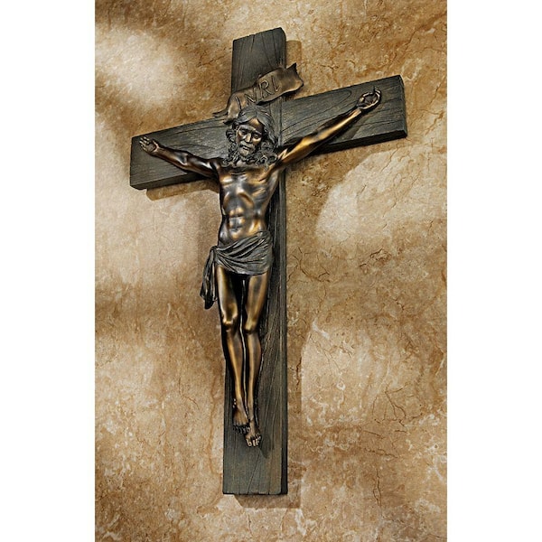 Wooden brown carved cross necklace Michael