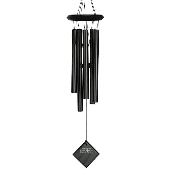 WOODSTOCK CHIMES Encore Collection, Chimes of Polaris, 22 in. Black Wind Chime