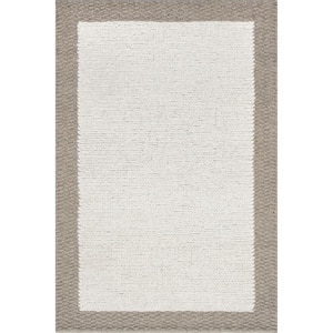 Aster Chunky Knit Wool Ivory 8 ft. x 10 ft. Area Rug
