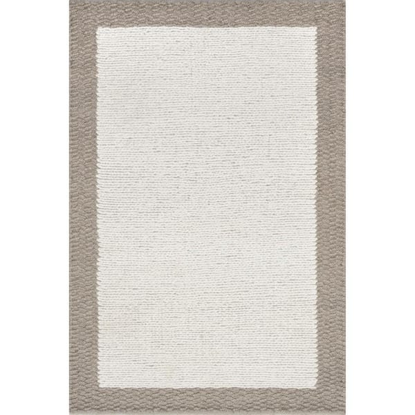 nuLOOM Aster Chunky Knit Wool Ivory 8 ft. x 10 ft. Area Rug VECB01A-8010 -  The Home Depot