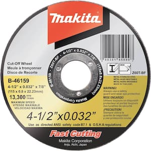 4-1/2 in. x 0.032 in. x 7/8 in. Ultra Thin Stainless Cut-Off Wheel (25-Pack)
