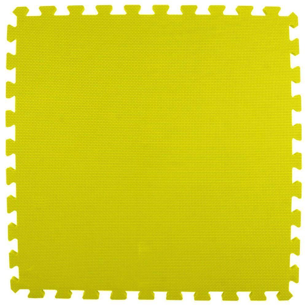 Greatmats Premium Yellow 24 in. x 24 in. x 5/8 in. Foam Interlocking