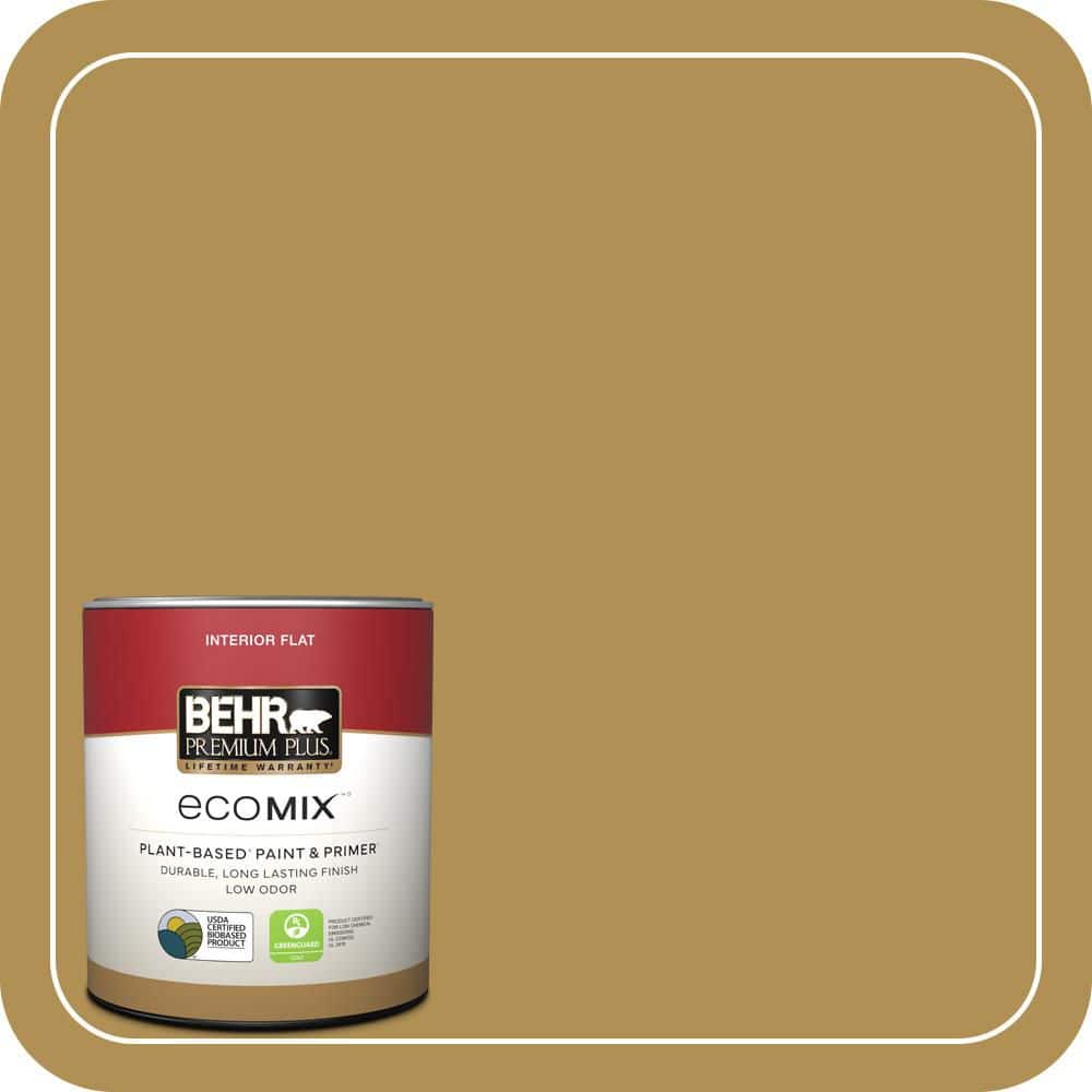 1 qt. #350D-6 Bronze Green Flat EcoMix Plant-Based Interior Paint & Primer price history on PriceWatchPro
