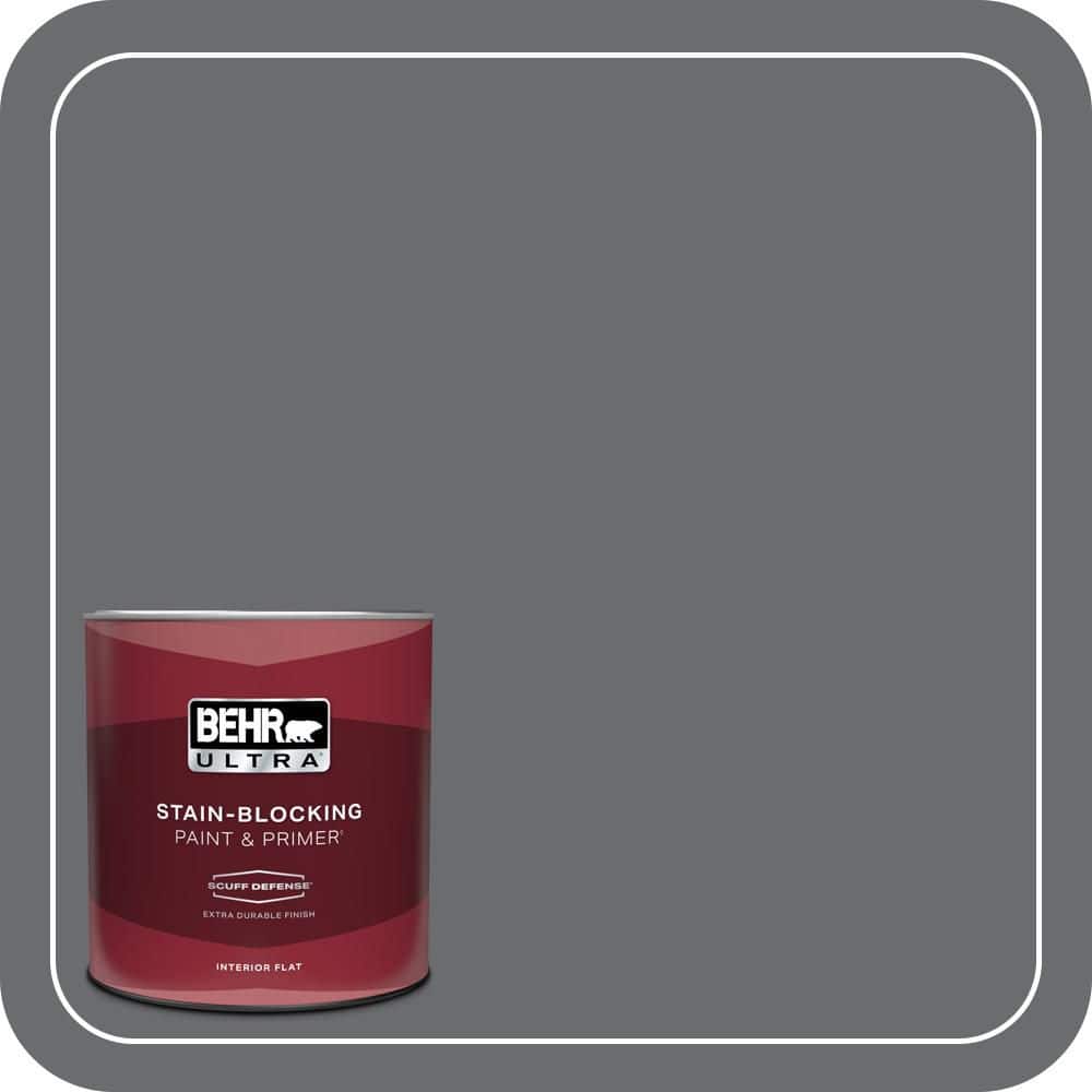 1 qt. #770F-5 Dark Ash Extra Durable Flat Interior Paint & Primer price history on PriceWatchPro