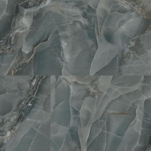 Kendall Tempesta 24 in. x 48 in. Polished Blue Porcelain Floor and Wall Tile (432 sq. ft. /Pallet)