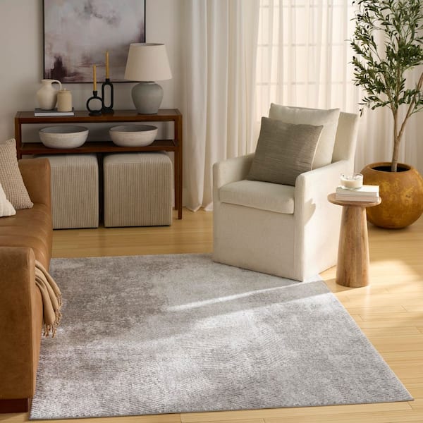 Dekor Grey 4 ft. x 6 ft. Diamond Traditional Area Rug