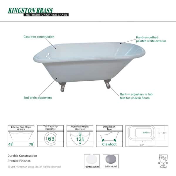 Clawfoot Tub Dimensions (Standard Sizes) Designing Idea, 42 OFF