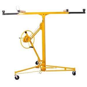16 ft. Yellow Drywall Panel Hoist Lifter Panel Lifter with Extension Combo