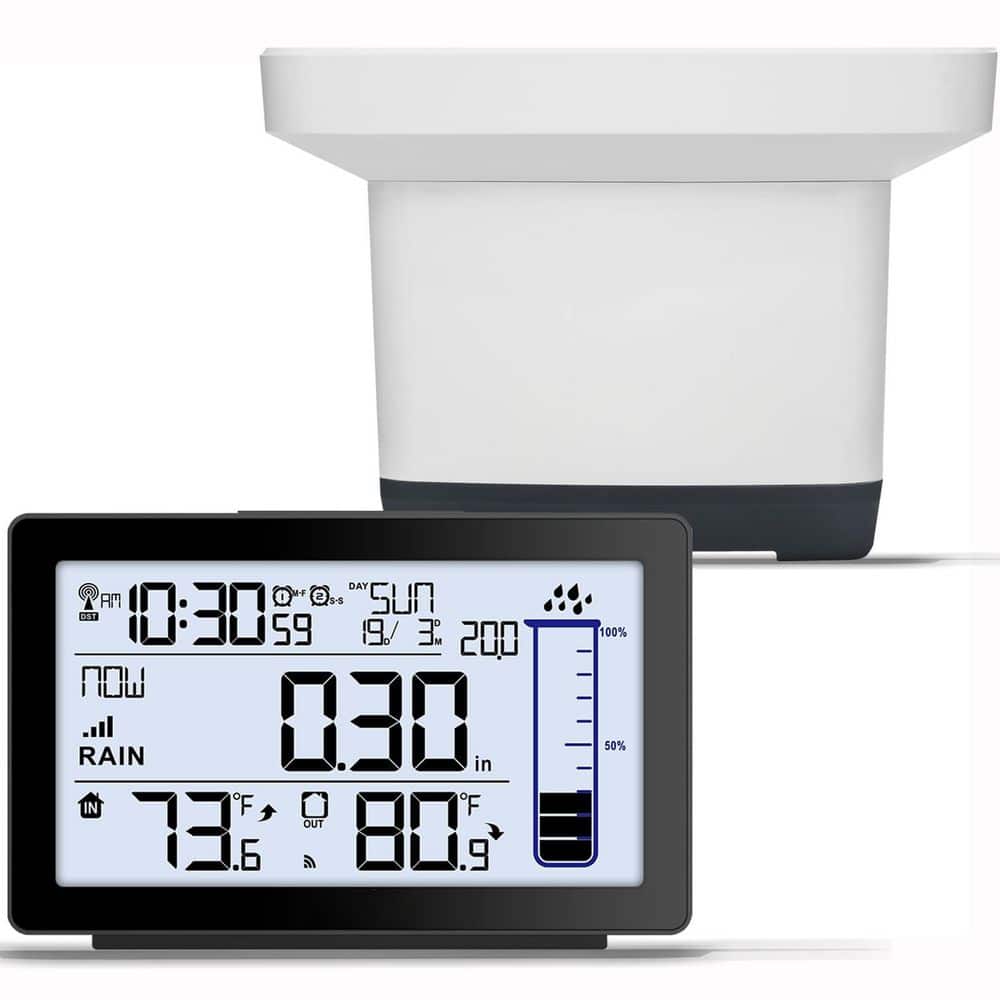 Digital Rain Gauge outdoor with Thermometer, Self-Emptying Wireless Rain Gauge, High Precision Electronic Rain Collector price history on PriceWatchPro
