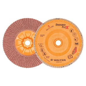 ENDURO-FLEX 5 in. x 5/8-11 in. Arbor GR60 The Longest Life Flap Disc (10-Pack)