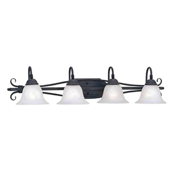 Designers Fountain Barre Collection 4-Light Wall Natural Iron Vanity-DISCONTINUED