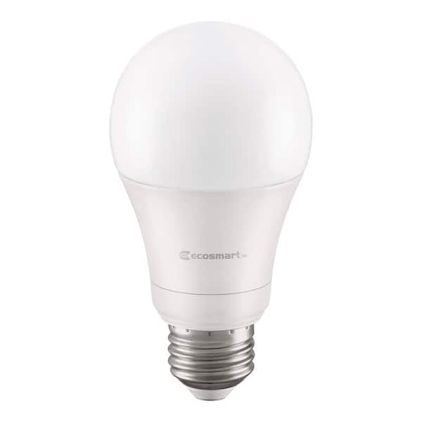 60-Watt Equivalent A19 E26 Base Dimmable LED Light Bulb with Selectable Color Temperature (8-Pack)