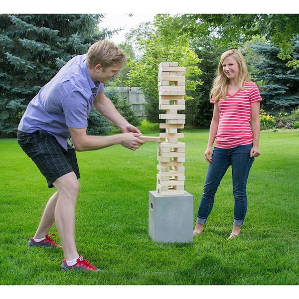 Yard Games Kubb Premium Size Outdoor Tossing Game with Carrying Case,  Instructions, and Boundary Markers