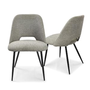 Edwin Light Gray Upholstered Side Chair(Set of 2)