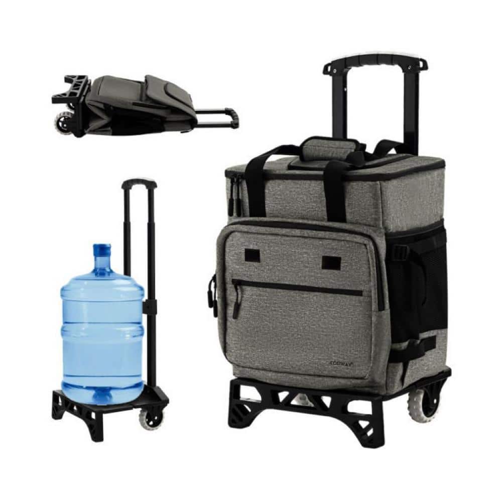 50- Can Large Leakproof Rolling Cooler with Detachable Bottom Plate