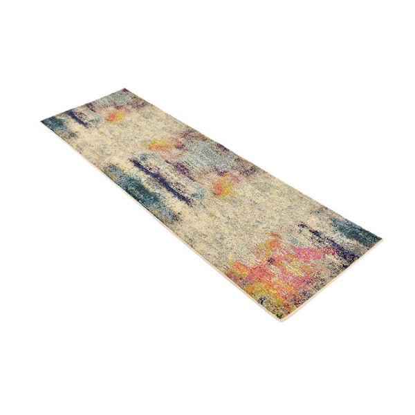 Chromatic Tybee Beige 2' 2 x 6' 7 Runner Rug