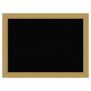 Grace Brushed Gold Framed Black Corkboard 32 in. x 24 in. Bulletine Board Memo Board