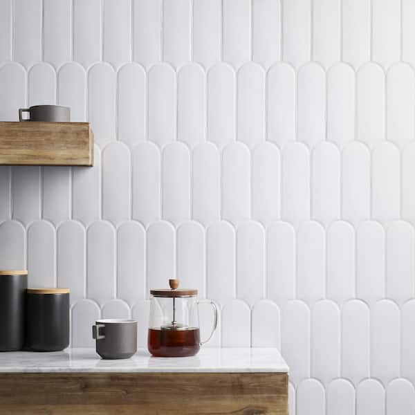 Aerial Mist Gray 2.83 in. x 7.67 in. Matte Ceramic Wall Tile (5.15 sq. ft./Case)