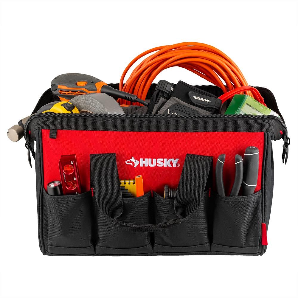 Husky 18 in. 14 Pocket Zippered Tool Bag HD60018-TH