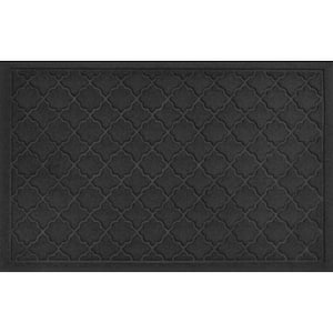 Waterhog Cordova 23 in. x 35 in. PET Polyester Indoor Outdoor Door Mat Charcoal
