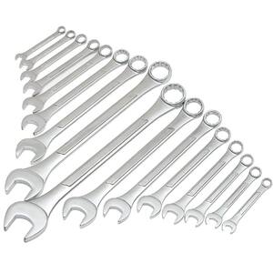 WEN Professional-Grade Metric Combination Wrench Set with Storage 