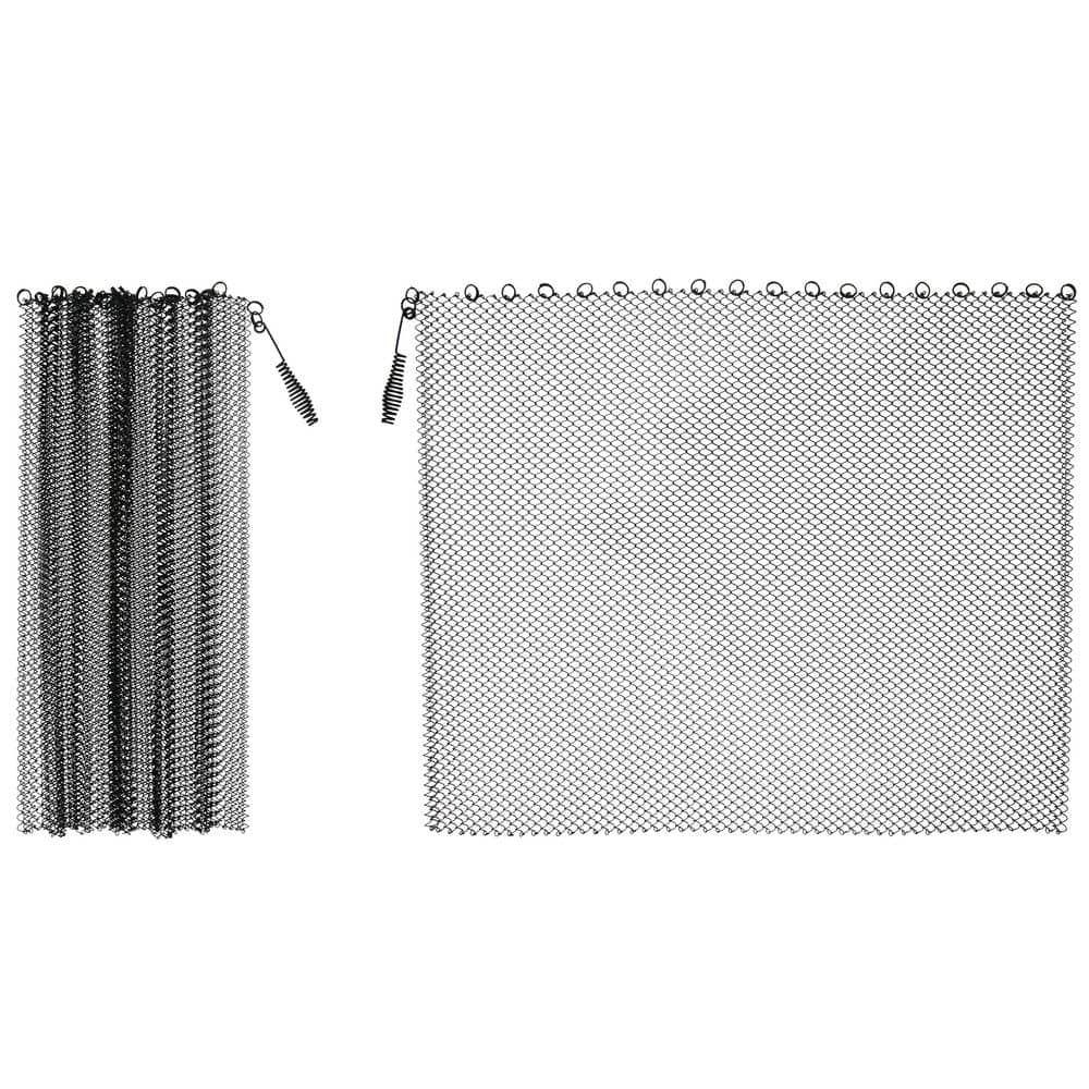 Fireplace Mesh Screen Curtain 19 in. High, 2 24 in. Wide Panels price history on PriceWatchPro