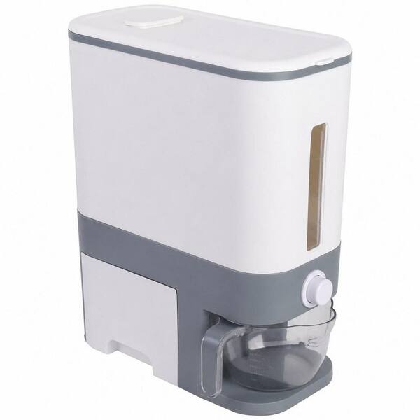1 Piece Airtight Moisture-Proof Dry Food Dispensers Set, 368 oz. with Measuring Cup, Drawer for Rice, Corn, Soybean