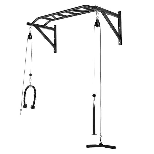 Pull Up Bar, Multi-Grip Wall Mounted Pull Ups, 50 in. Width Multifunctional Chin Up Training Station, for Home Gym