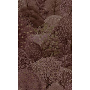 Berry Enchanted Lush Landscape Tropical Print Non-Woven Non-Pasted Textured Wallpaper 57 Sq. Ft.