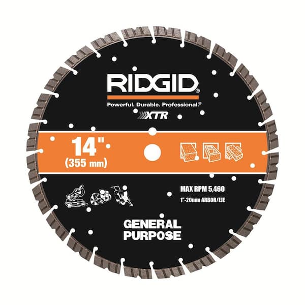 RIDGID 14 in. Dual Purpose XTR Diamond Blade