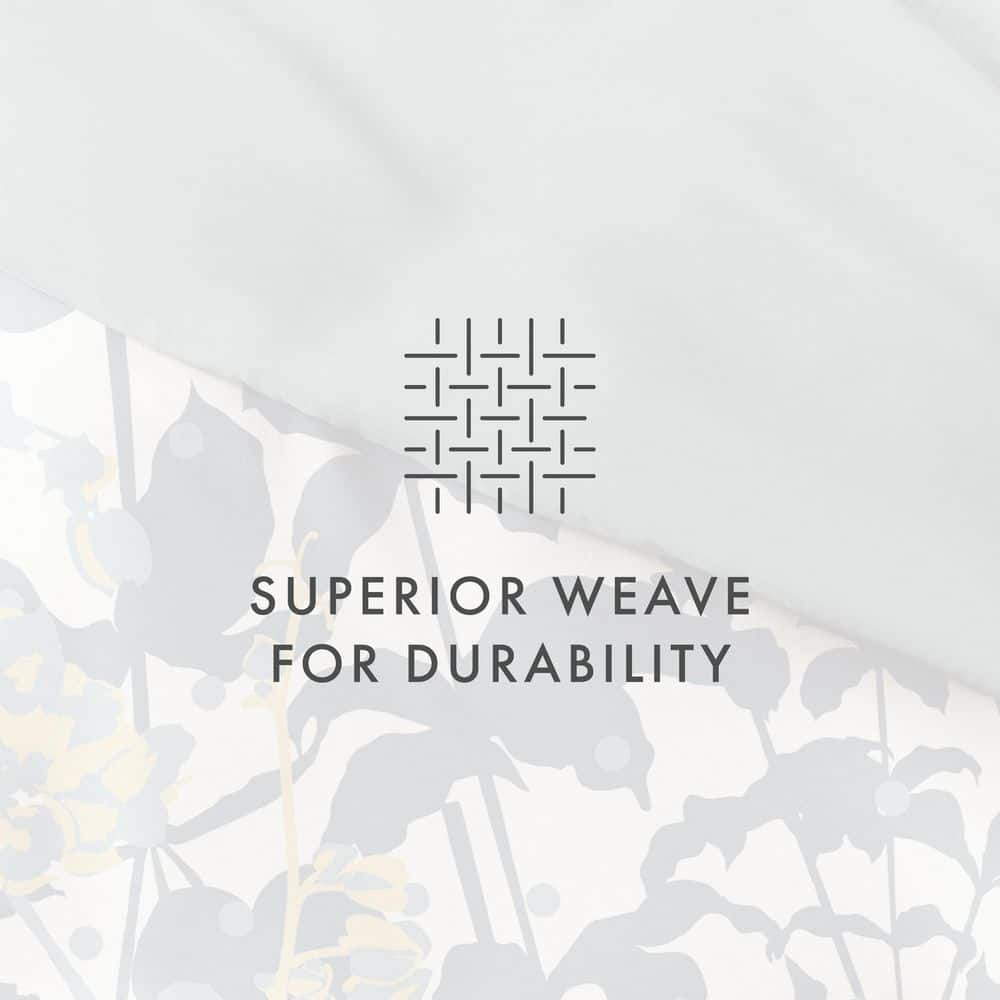 Teal Boho Flower Reversible King/Cal King Duvet Cover Set