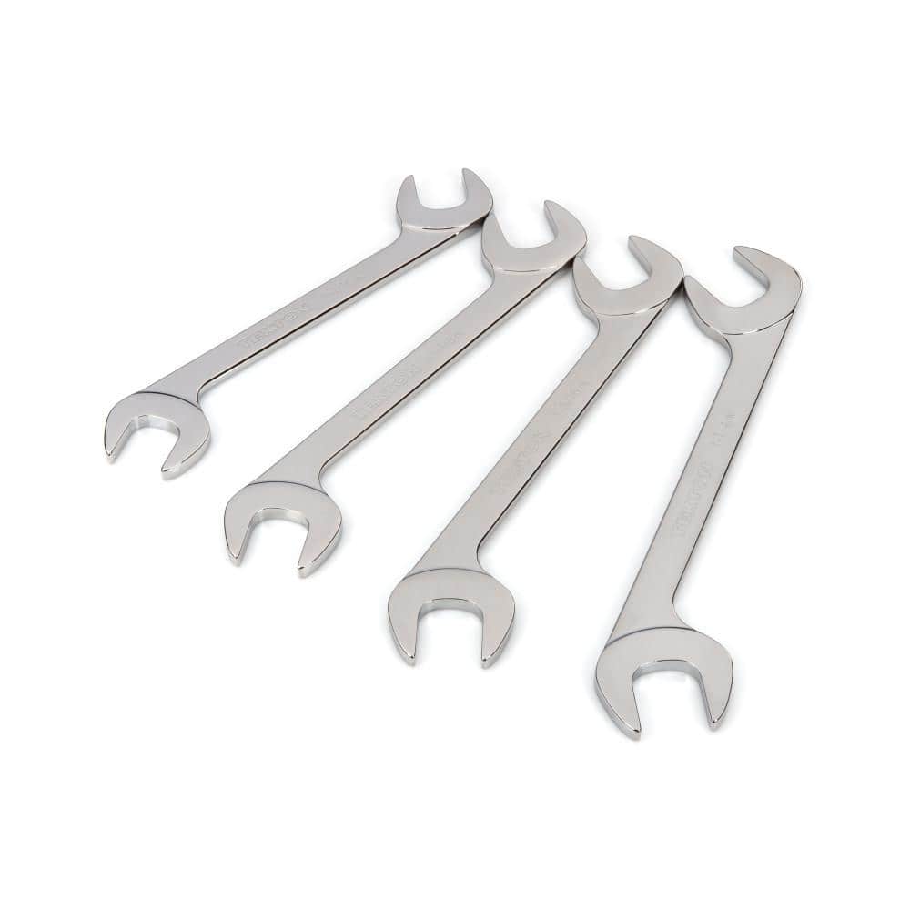 TEKTON 1-1/16 in. to 1-1/4 in. Angle Head Open End Wrench Set (4