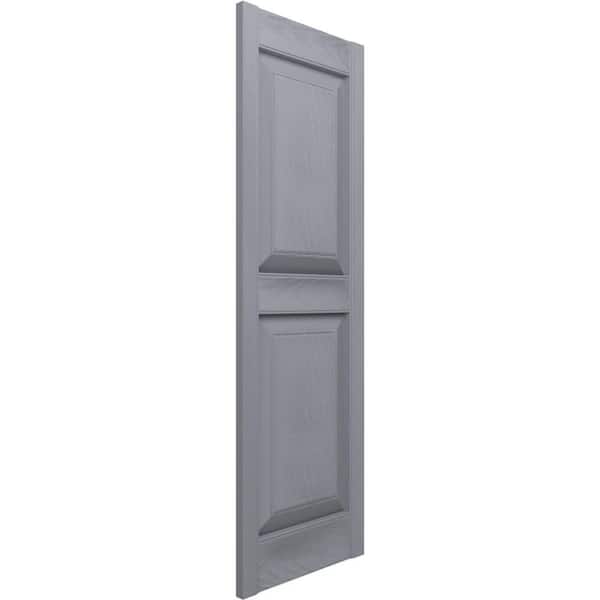 Builders Edge 14.75 in. x 51 in. Raised Panel Vinyl Exterior