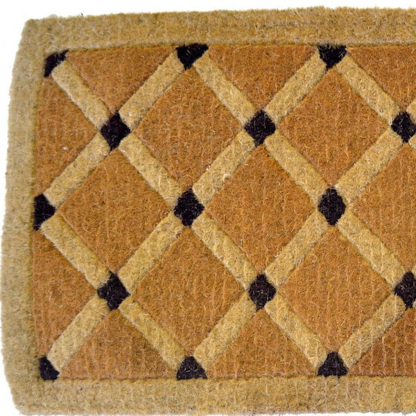 48 in. x 24 in. Brown Coir Outdoor Door Mat