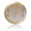 Leviton Concrete Floor Box Brass Cover Plate, 2 Decora Flip Lids FBC2F ...