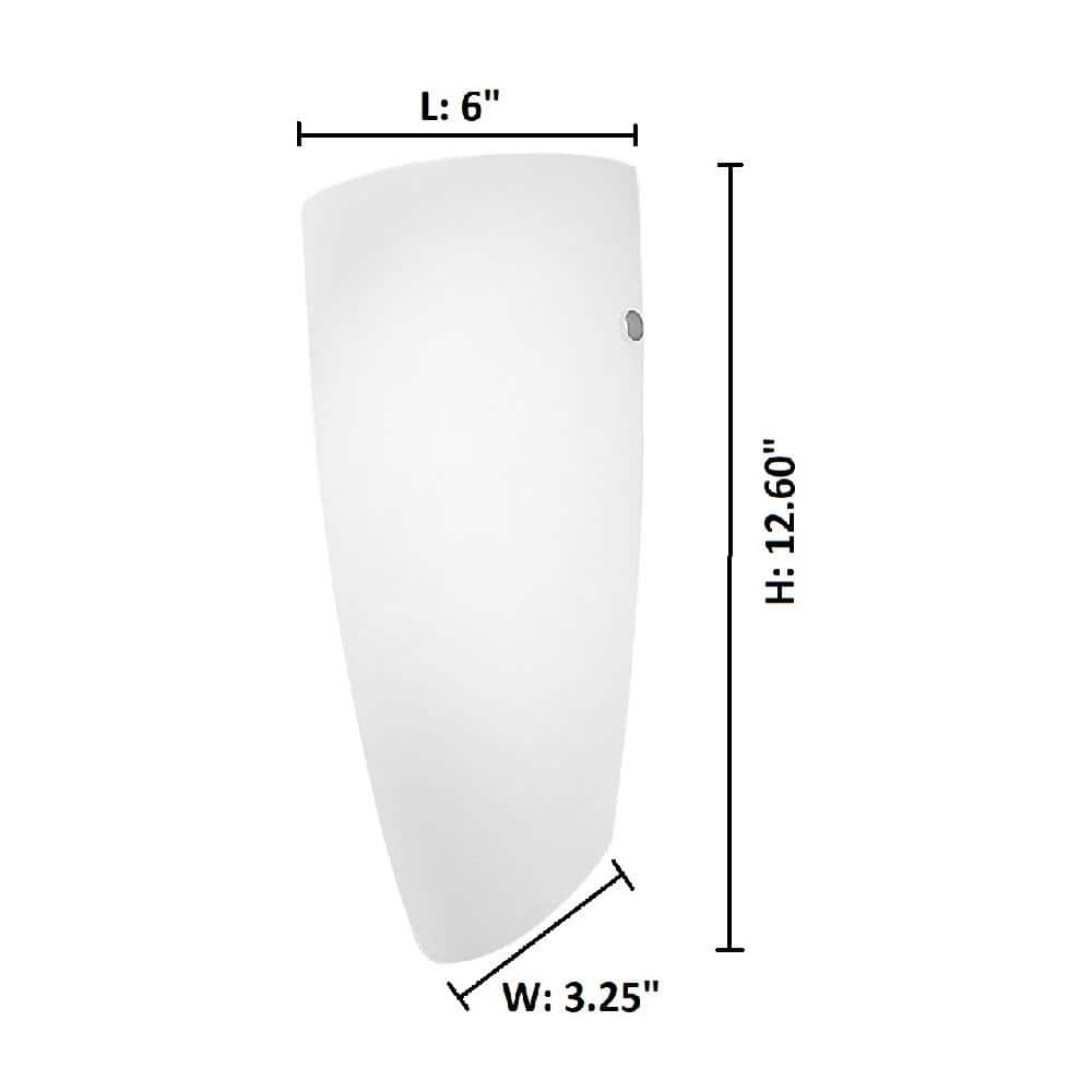 Nemo Dimmable Nickel Wall Sconce with Opal Glass Shade