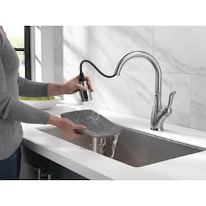 Leland Single-Handle Pull-Down Sprayer Kitchen Faucet w/ShieldSpray and MagnaTite Docking in Arctic Stainless