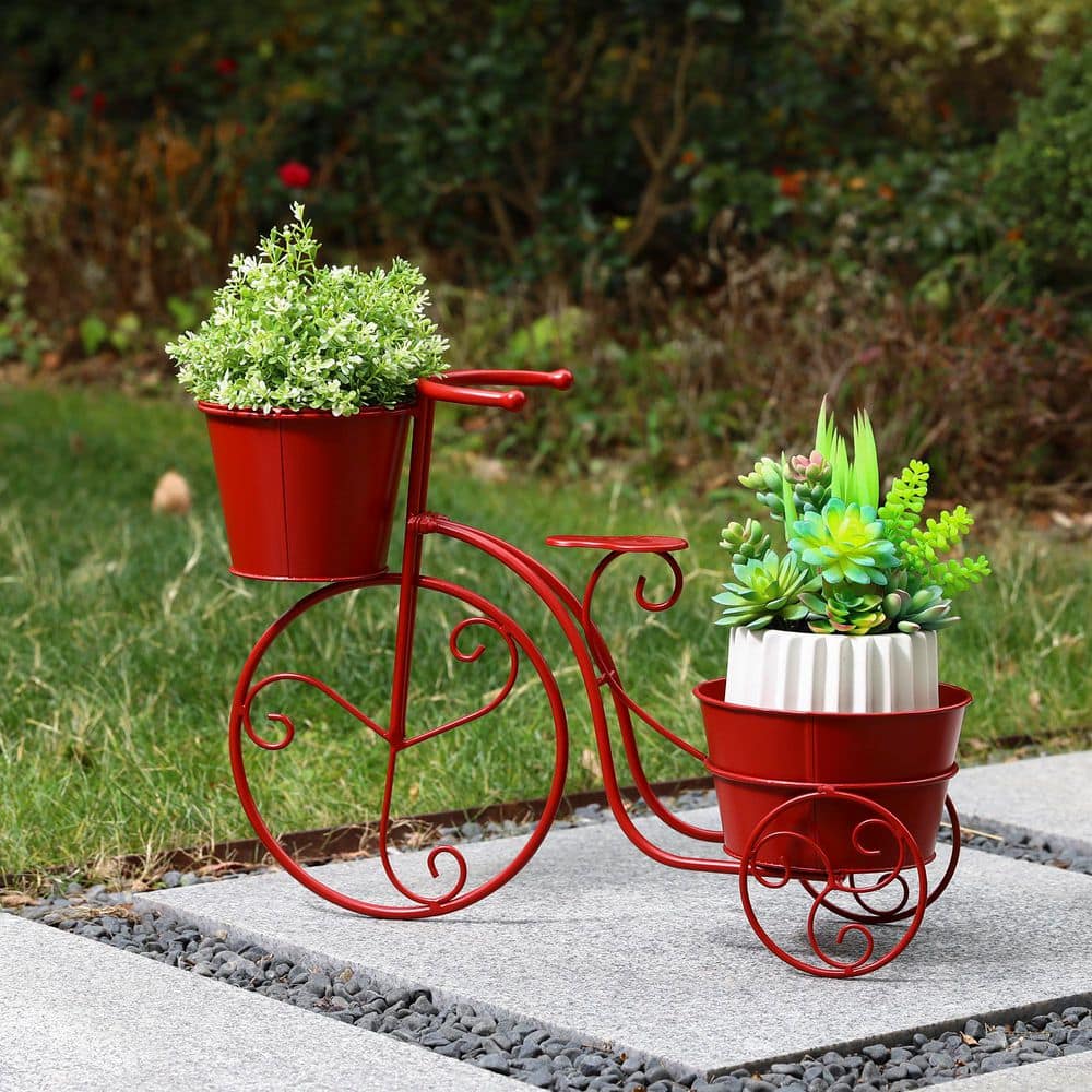 red-glitzhome-plant-pots-
