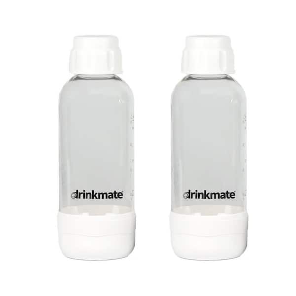 DrinkMate 0.5 l White Carbonating Water Machine Bottles (2-pack)